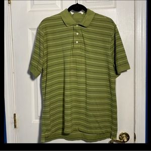 Croft & Barrow Men’s Striped Polo Shirt, Green, Large